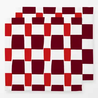 Servietten Karo Kirschrot & Beerenrot