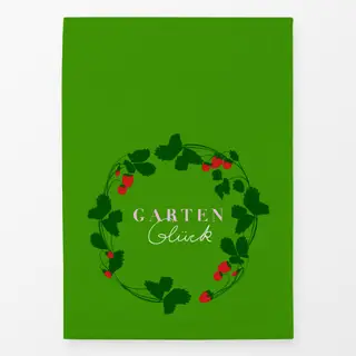 Geschirrtücher Erdbeerkranz Gartenglück Grün