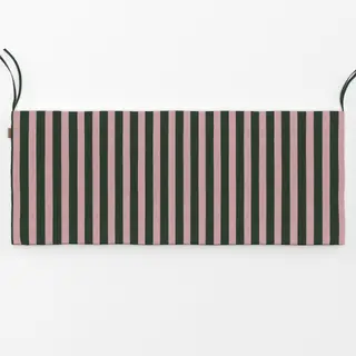 Bankauflage Streifen grün rosa