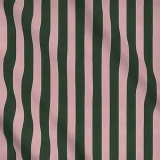 Meterware Streifen grün rosa
