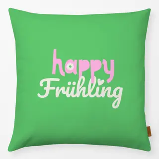 Kissen happy Frühling grün