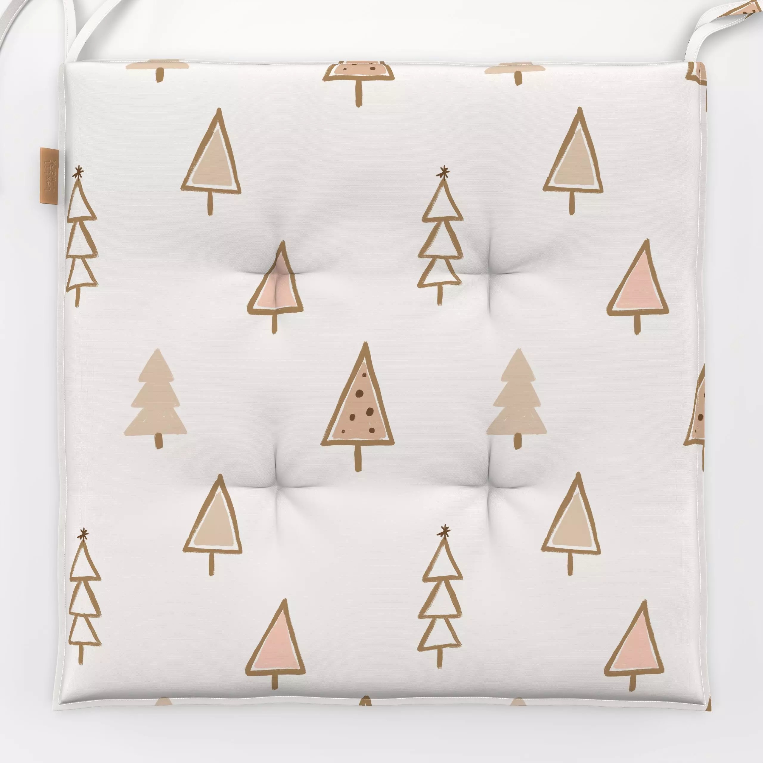 Sitzkissen Weihnachtsbaum - Weihnachten, Symbole & Muster, Pflanzen & Botanik - von „Christiane Zielinski"; Zeichnung, Tanne...