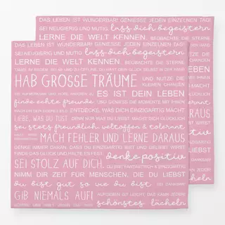 Servietten Das Leben ist wunderbar - rose