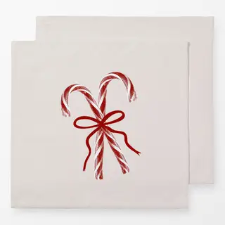 Servietten Candy Cane Beige
