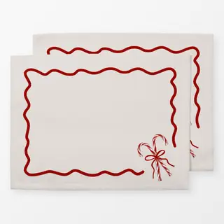 Tischset Candy Cane Beige