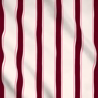 Meterware Streifen Pink Bordeaux