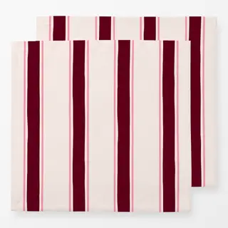 Servietten Streifen Pink Bordeaux