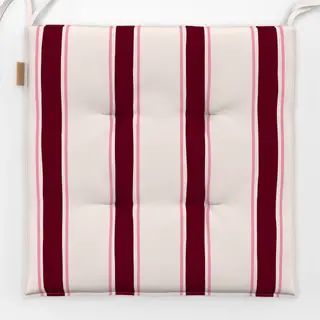 Sitzkissen Streifen Pink Bordeaux