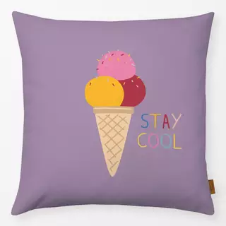 Kissen Stay Cool Icecream - lila