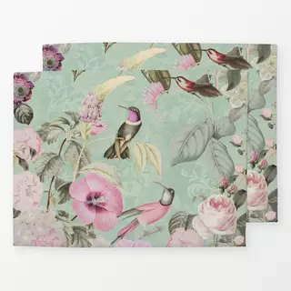 Tischset Kolibri Garten
