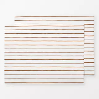 Tischset Marker Stripes Terracotta