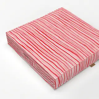 Bodenkissen Wilde-Streifen-rot