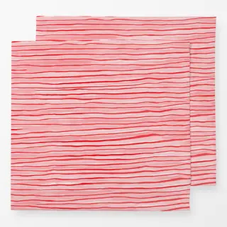 Servietten Wilde-Streifen-rot