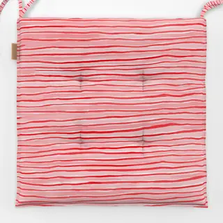 Sitzkissen Wilde-Streifen-rot