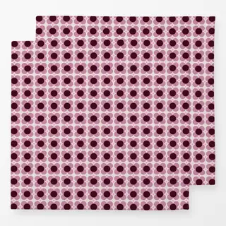 Servietten Blumen Punkte Rosa