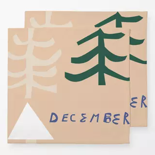 Servietten December Print Minimalistic