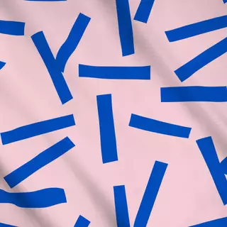 Meterware Blaue Streifen