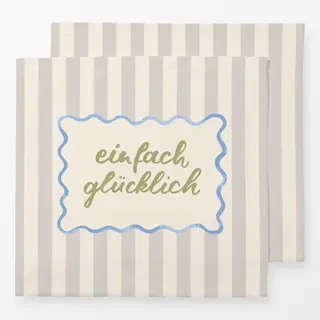 Servietten einfach glücklich beige