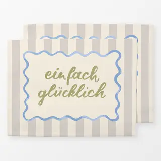 Tischset einfach glücklich beige