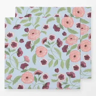 Servietten swedish bloom light blue