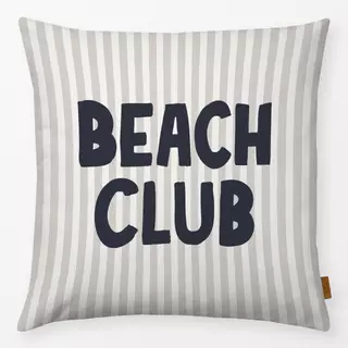 Kissen Beach Club gestreift beige