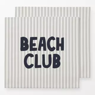 Servietten Beach Club gestreift beige