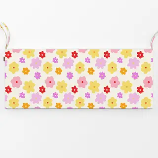 Bankauflage Blümchen bunt