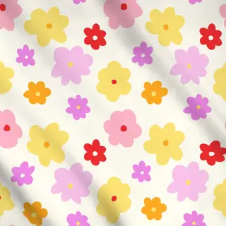 Meterware Blümchen bunt