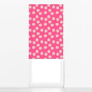 Raffrollo Happy Flowers in pink