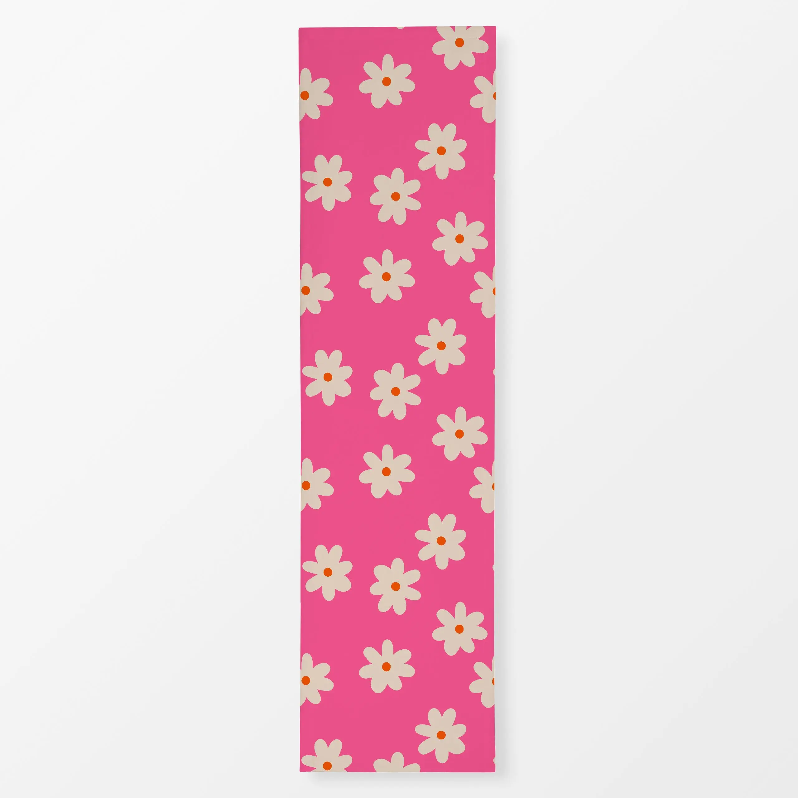 Tischläufer Happy Flowers in pink, Blumen, gemustert, Sommer, von Julia Reyelt