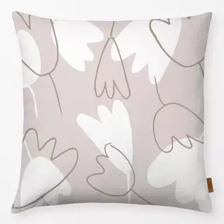 Kissen Tulpen beige