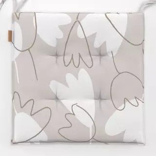 Sitzkissen Tulpen beige