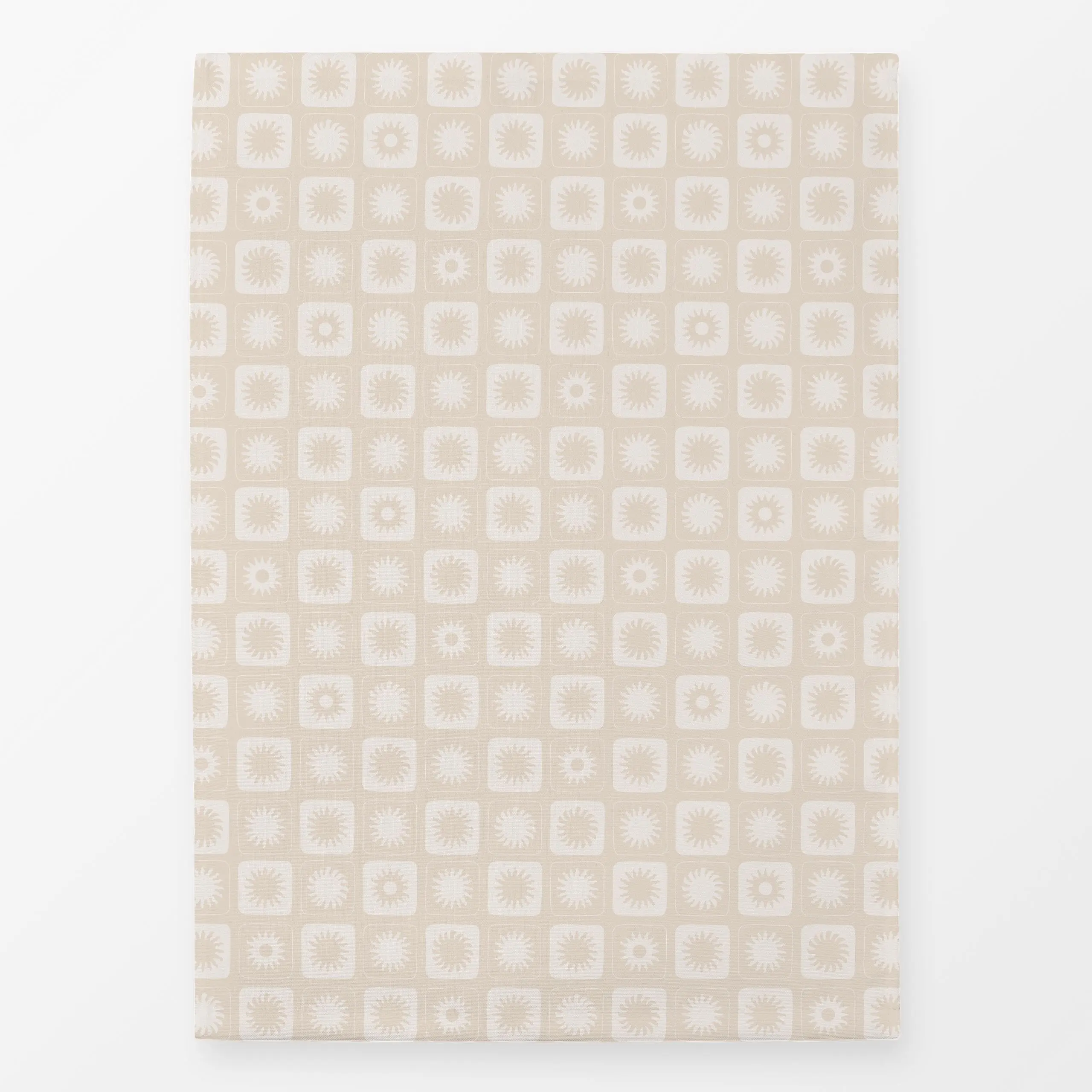 Geschirrtücher Abstract Sun Pattern beige - Natur & Landschaft, Sommer, Symbole & Muster - von „Karen Menzenbach"; boho, Nat...