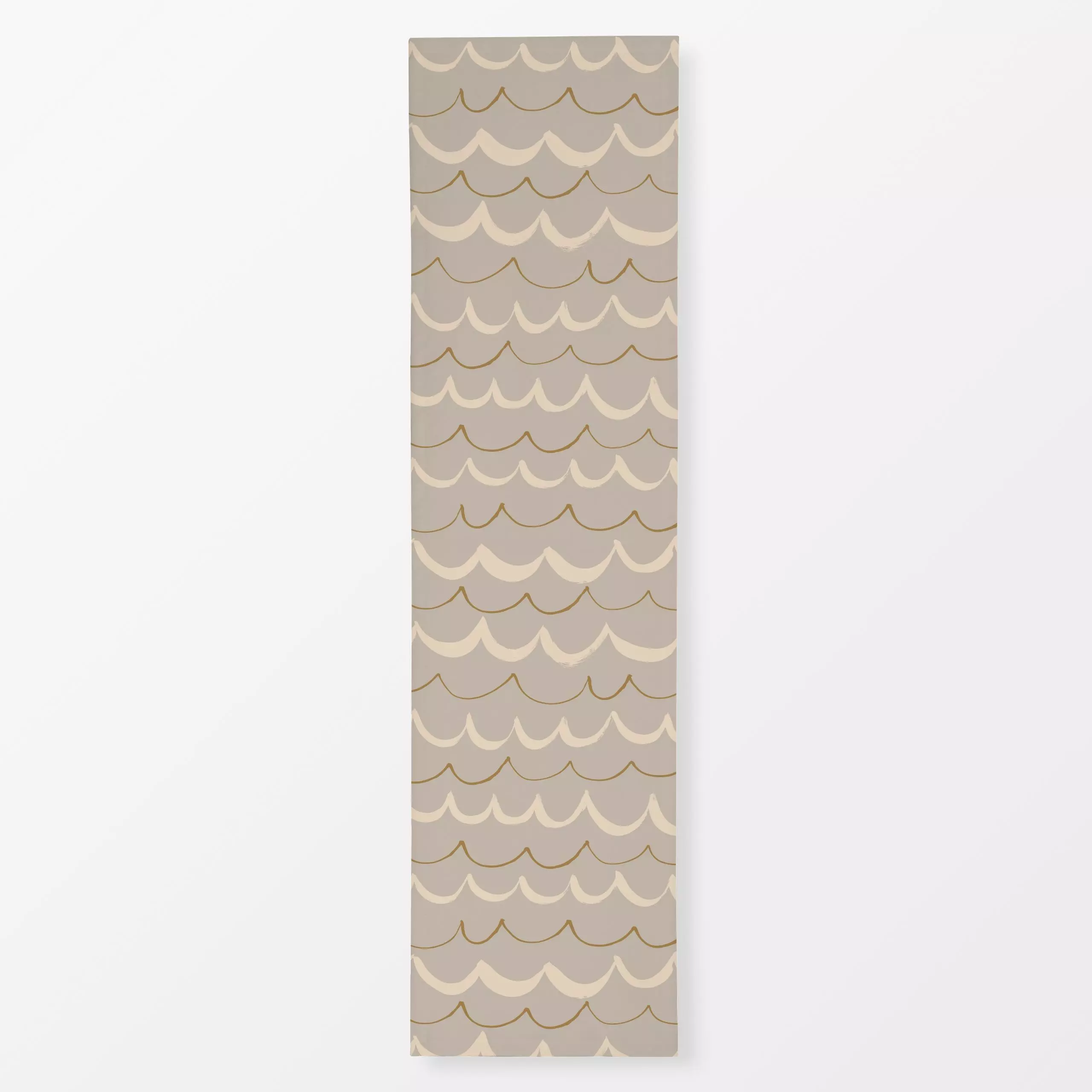 Tischläufer Girlande - Symbole & Muster - von „Julia Schumacher"; creme, wellen, christbaumschmuck, schmuck, Girlande, ocker...