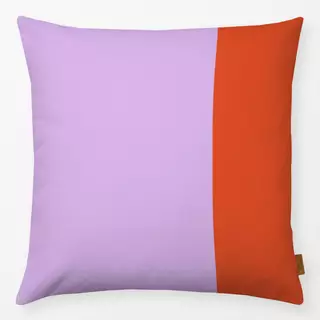 Kissen Colorblocking Lila & Rot