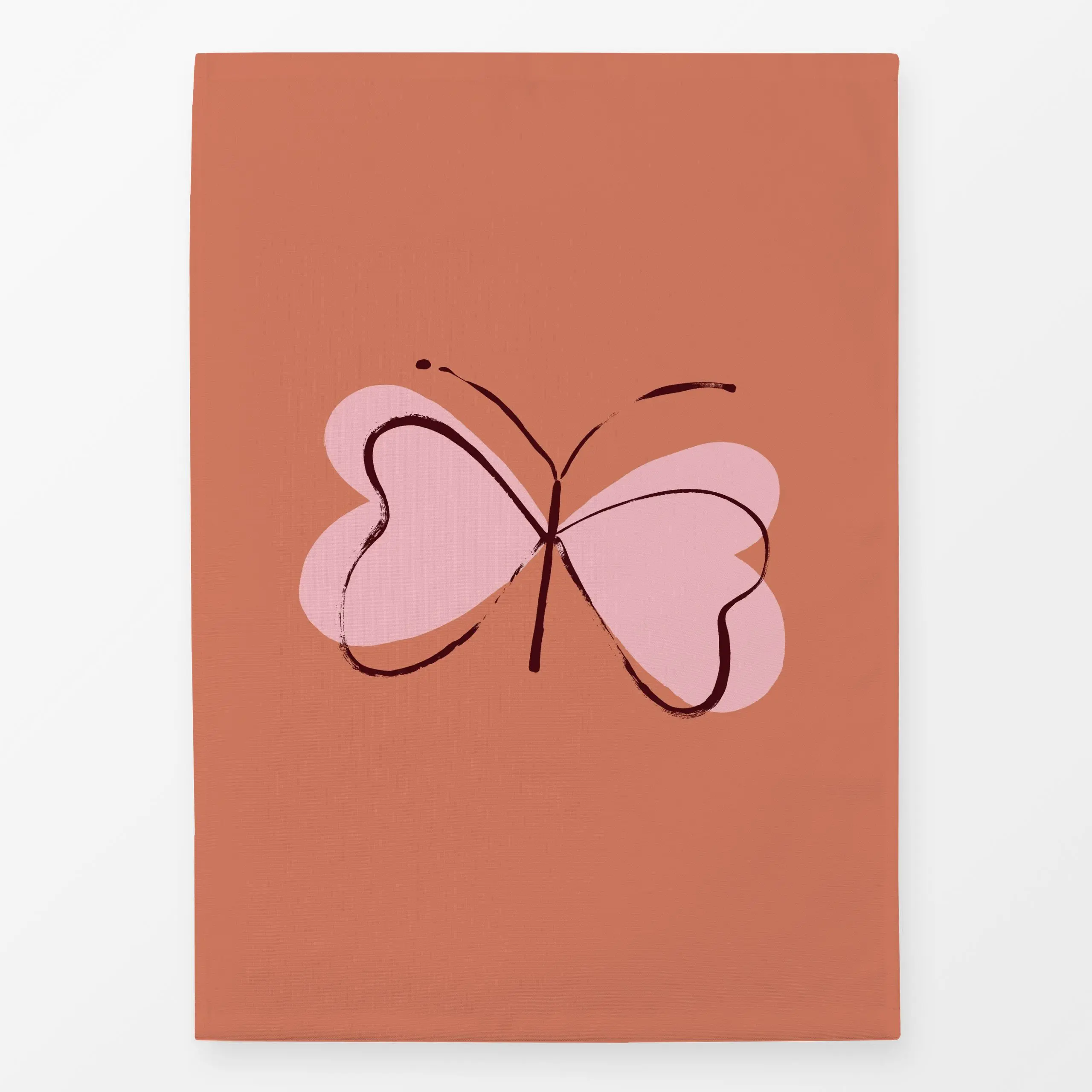 Geschirrtücher Love Butterfly hellbraun - Frühling, Kinderzimmer & Motive für Kinder, Tiere - von „Julia Schumacher"; Love, ...