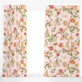 Dekovorhang Vintage Rococo Vogel Garden