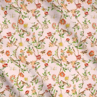 Meterware Vintage Rococo Vogel Garden