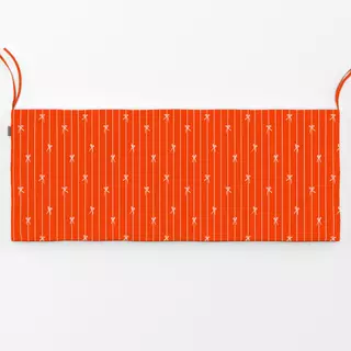 Bankauflage Streifen & Schleifen orange