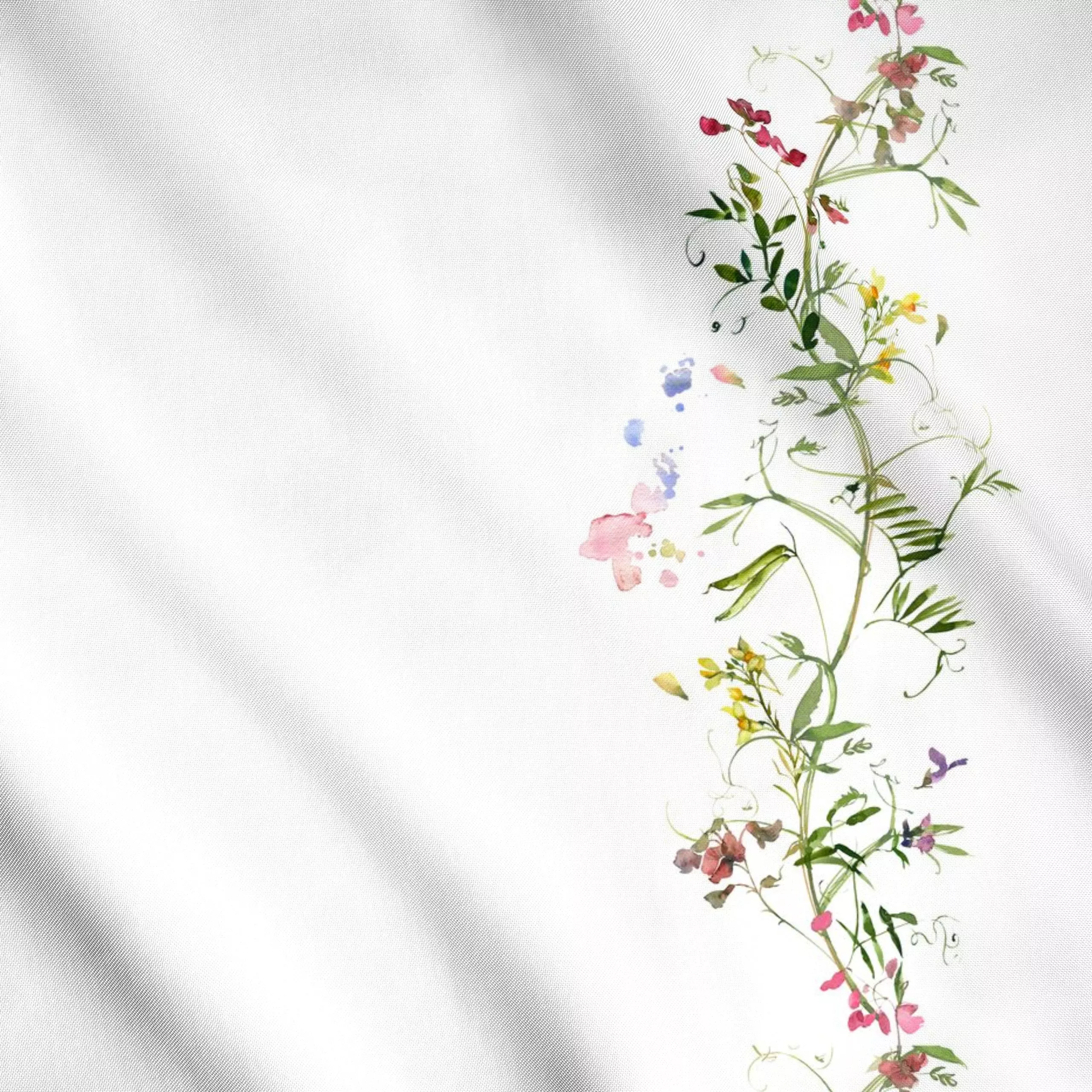 Meterware Erbsen Ranken Frühling - Frühling, Sommer, Pflanzen & Botanik - von „Uta Naumann"; Wasserfarben, Blumen, Garten, W...