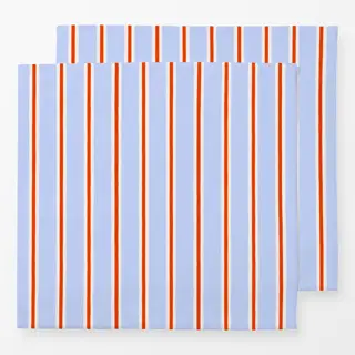 Servietten Streifen Blau Rot