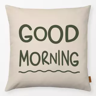 Kissen Good Morning beige