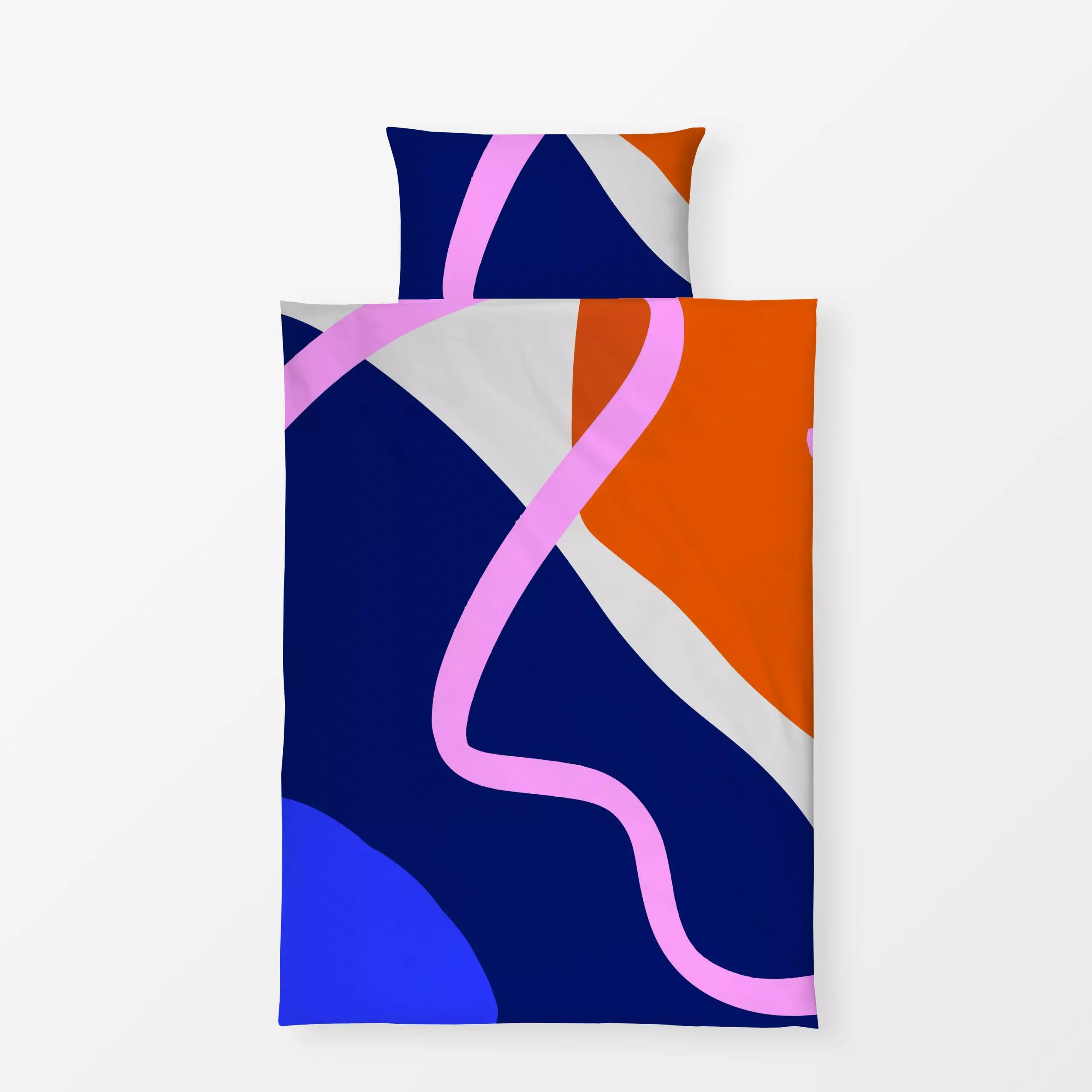 Bettwäsche Bold Shapes 2 - Symbole & Muster - von „Mareike Böhmer"; linie, abstrakt, grafisch, formen, Grafik, bunt, Line, f...