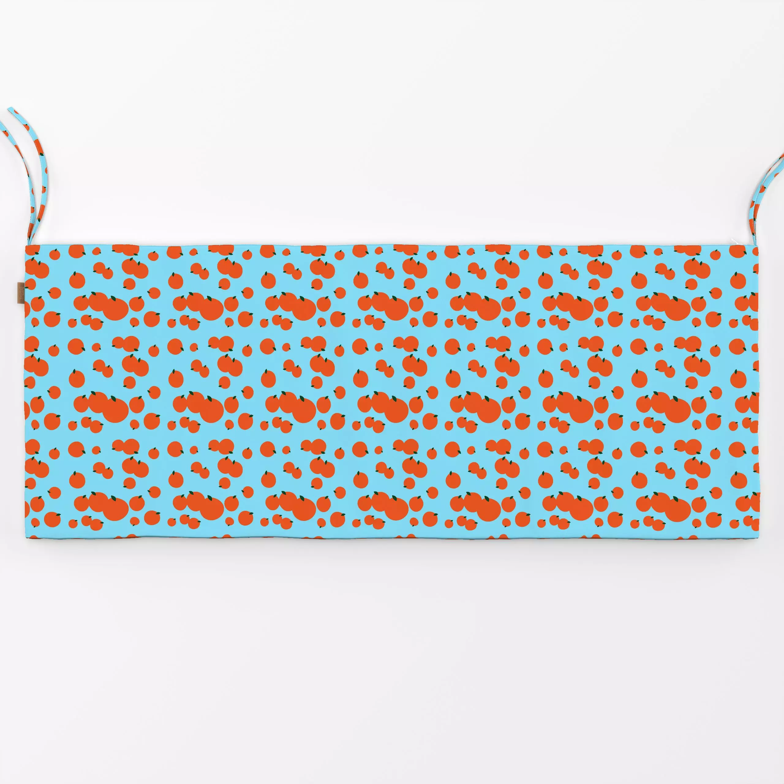 Bankauflage Orangen - Sommer, Symbole & Muster - von „Ursula Tücks"; Muster, kleingemustert, Meer, Orange, Sommer, Lustig, b...