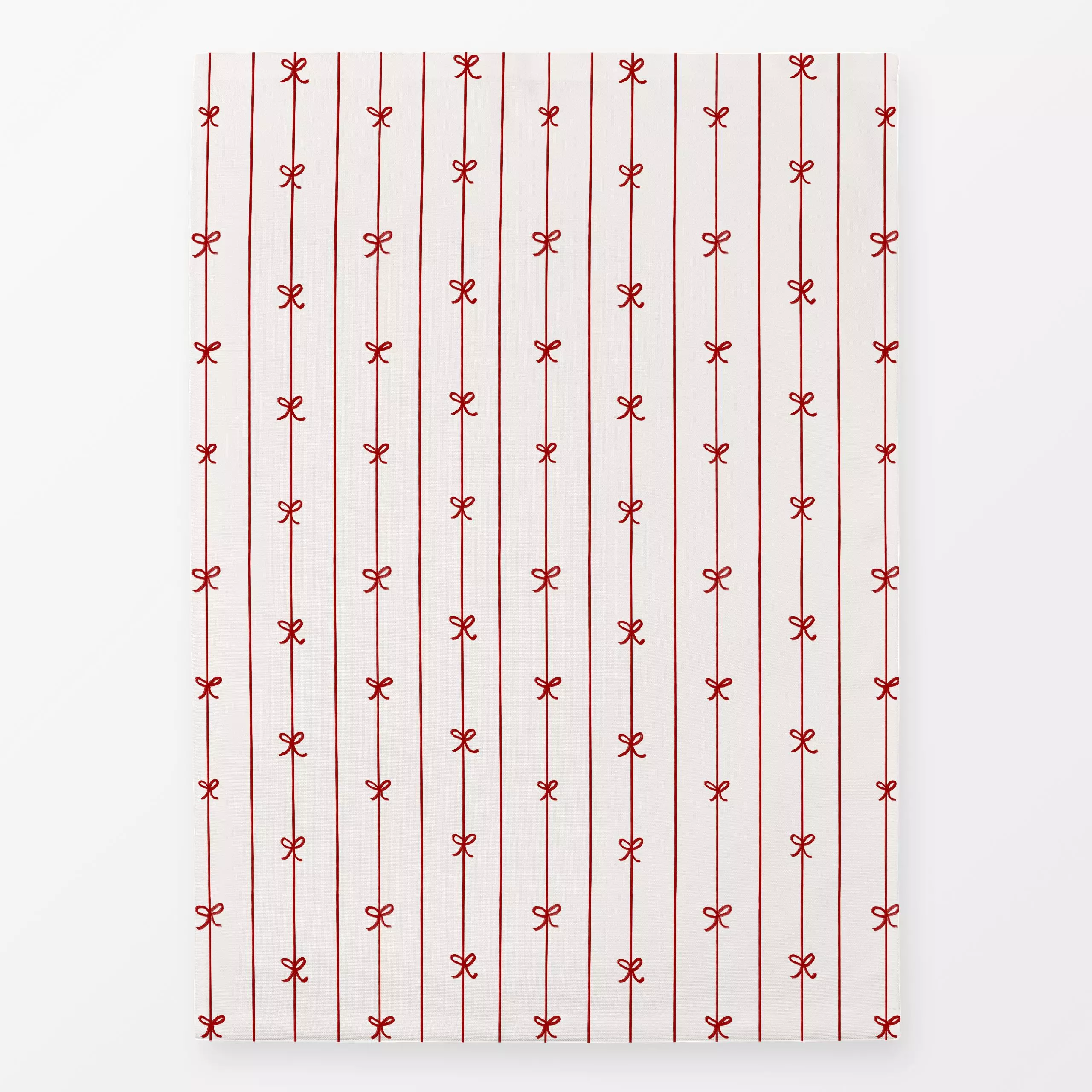 Geschirrtücher Schleifenmuster Beige - Weihnachten, Symbole & Muster - von „Sophie Augustin Illustration"; Streifen, Weihnac...