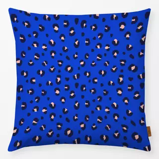 Kissen Leo Muster Blau & Rosa (klein)