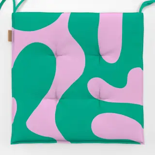 Sitzkissen Summer Shapes Grün Rosa 2