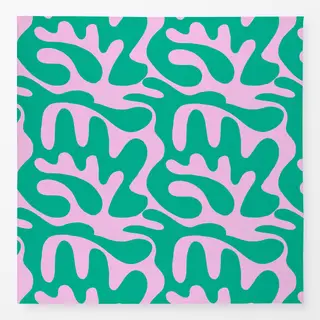 Tischdecke Summer Shapes Grün Rosa 2