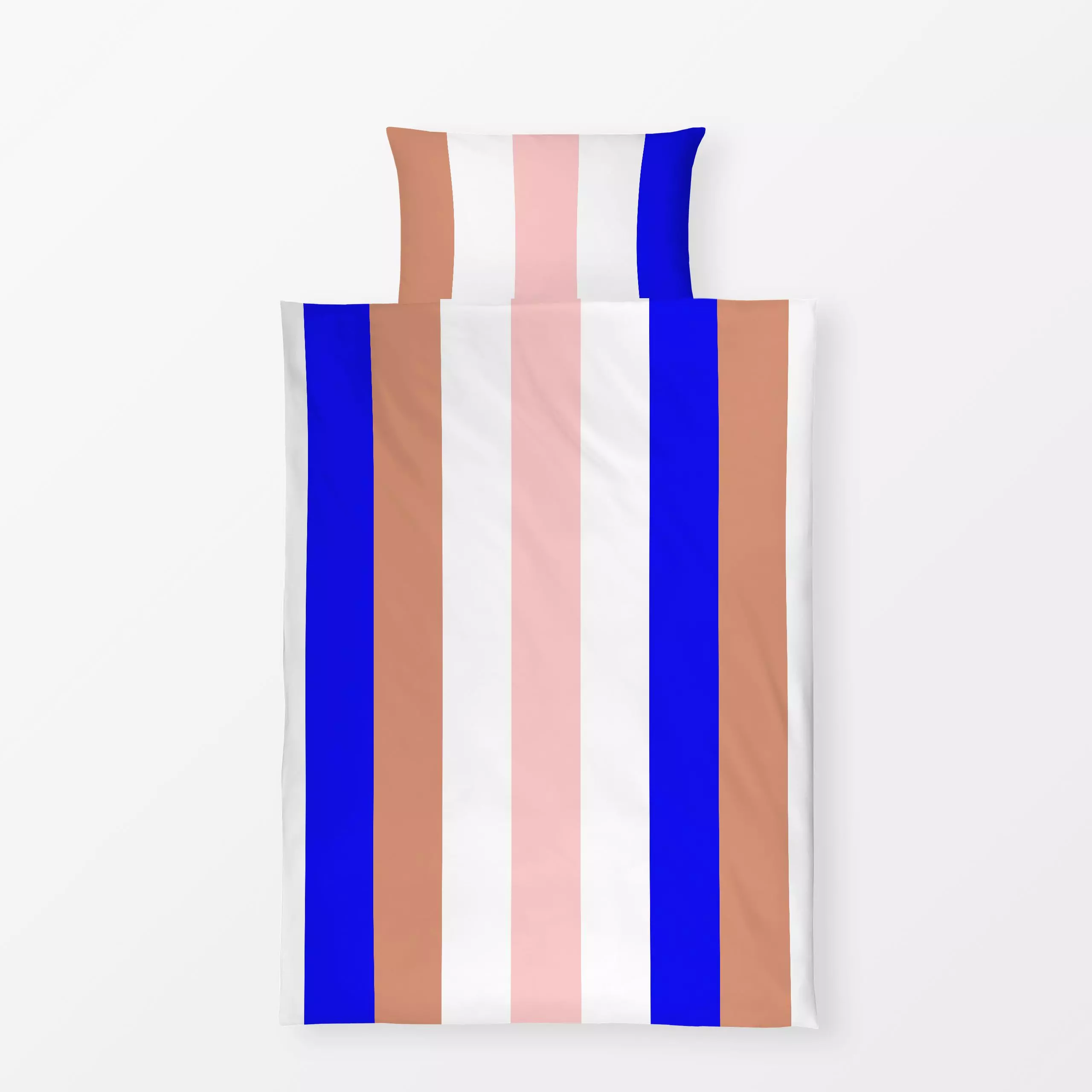 Bettwäsche StripesNo1 - Symbole & Muster - von „Studio ROSAGRAU"; rosa, blau, StudioROSAGRAU, gestreift, colourblocking, Str...