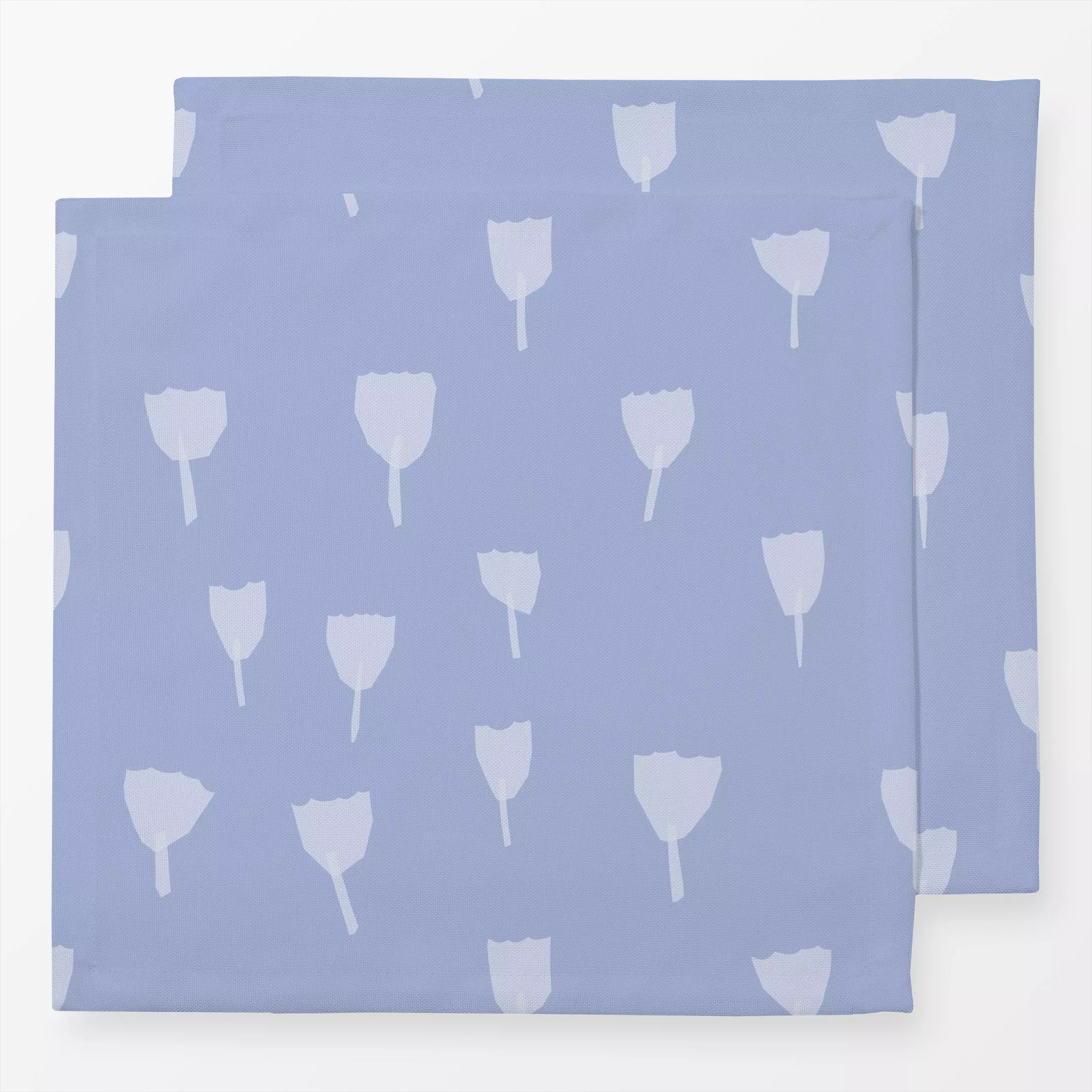 Servietten Schnittblumen blau - Blumen & Florales, Frühling - von „Jana Driver"; Blumen, Blüten, blau, lila, fruhling